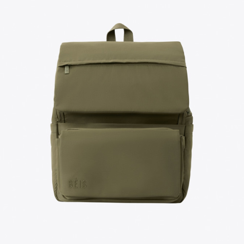 BÉIS 'The Ultimate Diaper Backpack' in Olive - Green Backpack Diaper Bag