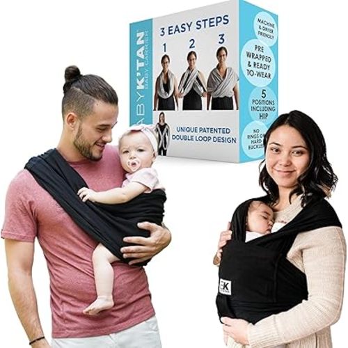 Original Baby K'tan Baby Carrier: #1 Easy Pre-Wrapped, Soft, Slip-On, No Rings, No Buckles | 5 in 1 Baby Sling Gift | The Best Hands Free Infant Wrap For Newborn to Toddler up to 35lb (See Size Chart)