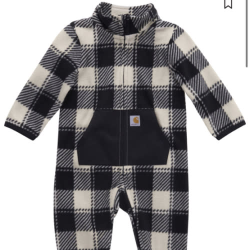 Carhartt Infant Boys' Plaid Print Long Sleeve Onesie