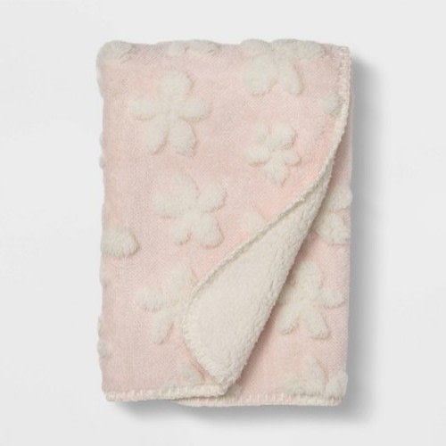 Plush Stroller Blanket Daisy - Cloud Island™ Pink