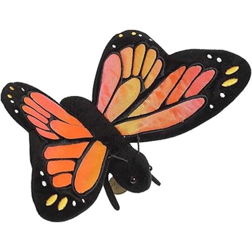 Aurora® Adorable Miyoni® Monarch Butterfly Stuffed Animal - Lifelike Detail - Cherished Companionship - Orange 13 Inches