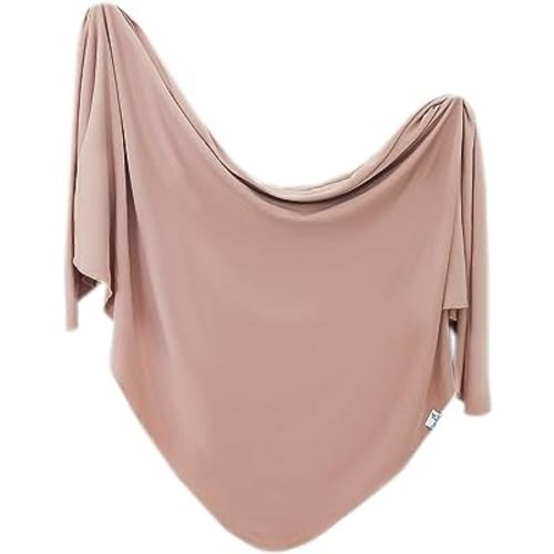 Copper Pearl Baby Swaddle Blanket - Premium Knit Baby Blanket, Large Soft Stretchy Receiving Blankets for Baby Boy and Girl, Swaddles for Newborn, Infant, and Toddler (Pecan)