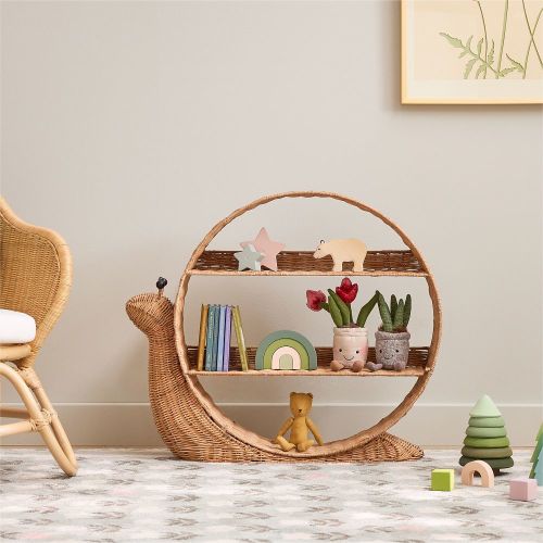 Snail Rattan Shelf (28") | West Elm