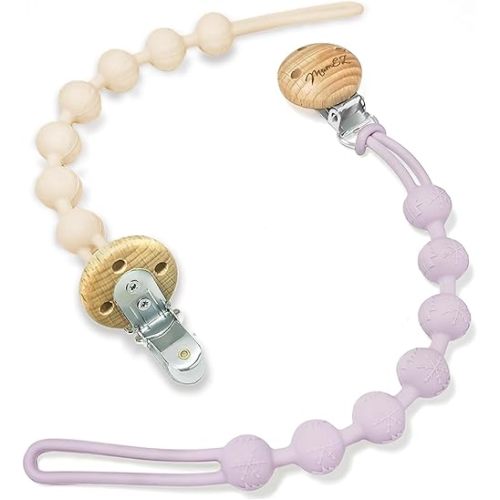 Keep Your Baby's Pacifier Safe and Secure with MumEZ Silicone Pacifier Clips - Must-Have Soother Holder and Suce Attache for Bebe