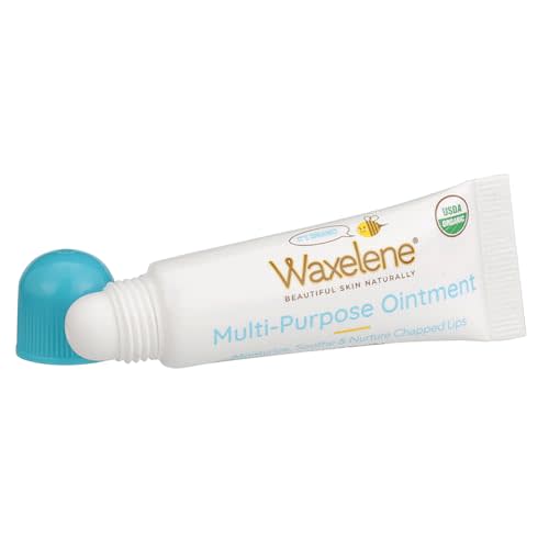 Waxelene Original Lip Tube, Single, Best Lip Balm Ever Organic Multipurpose Ointment Baby Eczema Chapped Dry Sensitive Skin Body Hand Face Moisturizer