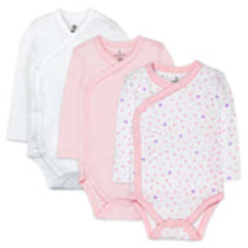 3-Pack Organic Cotton Long Sleeve Side-Snap Bodysuits | Honest Baby Clothing