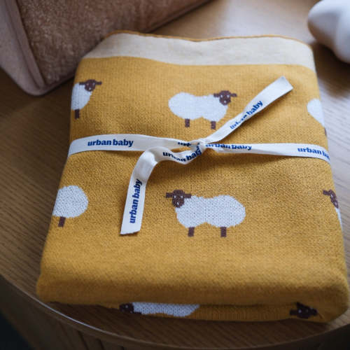 Cotton Baby Blanket - Sheep