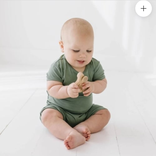 Succulent Mini Ribbed Shorty Romper