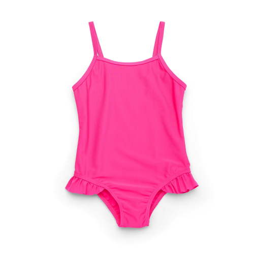 Wonder Nation Toddler Girl One- Piece Ruffle Swimsuit, Sizes 12M-5T