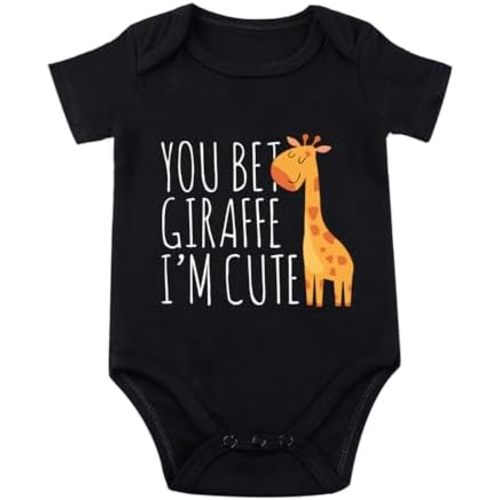 listery Funny Baby Bodysuit Giraffe For Baby You Bet Giraffe Im Cute Bodysuit Baby Giraffe Infant Newborn Bodysuit Clothes