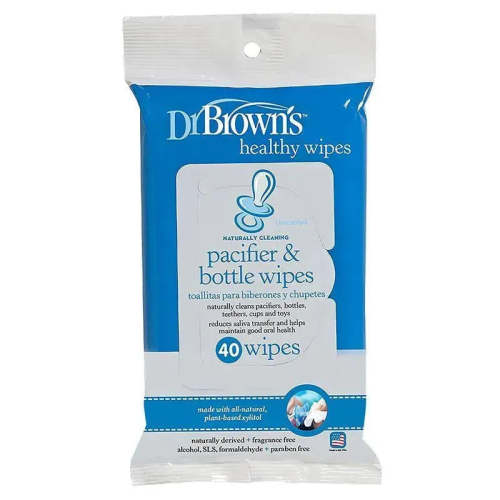 Dr. Brown's Pacifier And Bottle Wipes, 40-Pack | MacroBaby