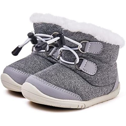 BMCiTYBM Toddler Baby Snow Boots Winter Shoes Boys Girls Cold Weather Baby Faux Fur Shoes