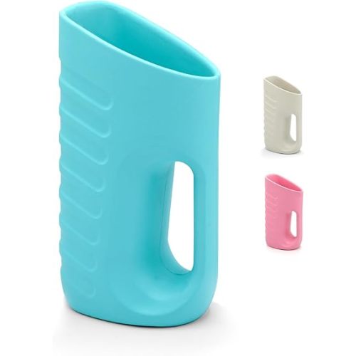 Babylush Baby Bath Rinse Cup & Rinser – 1000ml Soft EVA, 0.3lb Lightweight, BPA-Free Bath Water Pourer, Baby Bath Pitcher, Shower Cup for Kids (Blue)