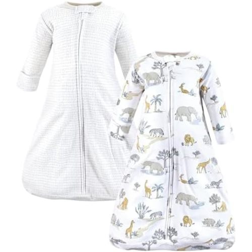 Hudson Baby BabyCotton Long-Sleeve Wearable Sleeping Bag, Sack, Blanket