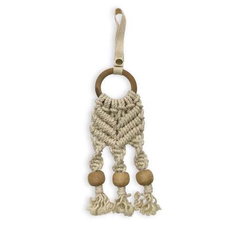macrame stroller/car seat toy