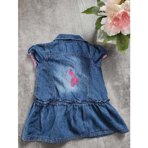 Vintage Y2K Lil&#39; Bratz Baby Phat Girl&#39;s Dress. Jeans Dress Spring/Summer. Size 12M.