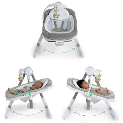 Ingenuity Anyway Sway 5-Speed Multi-Direction Portable Baby Swing with Vibrations - Ray, 0-9 Months