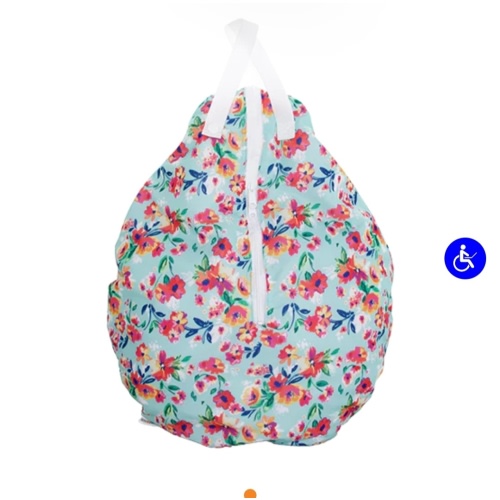 Smart Bottoms' Hanging Wet Bag - Aqua Floral