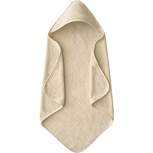 mushie Baby Hooded Towel | Organic Cotton (Fog)