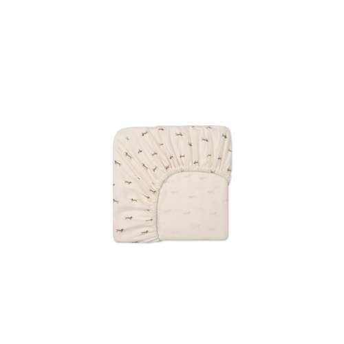 Organic Cotton Cot Sheet - Cosy Basil Cloud