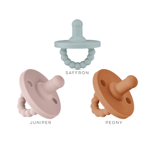 Cutie PAT Round (0-6m) Pacifier + Teether Value Packs