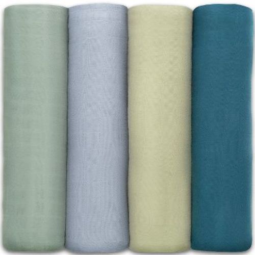 Muslin Swaddle Blankets Neutral Receiving Blanket For Boys And Girls By Comfy Cubs Cubs (sage, Pacific Blue, Fern, Neptune)