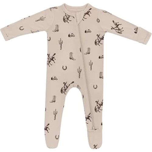 KYTE BABY Infant and Toddler Dual Zipper Footie, Ultra-Soft Rayon Made From Bamboo, Boys and Girls Clothing