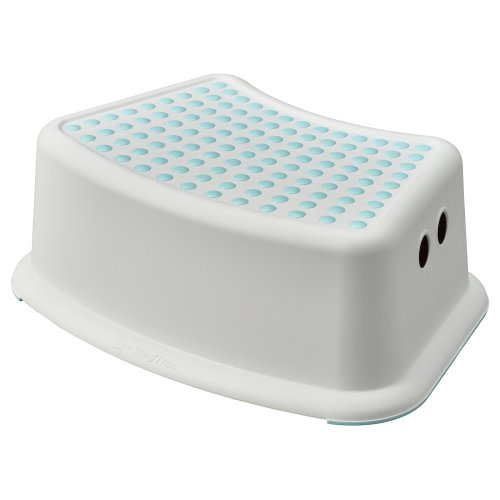 FÖRSIKTIG Children's stool - white/turquoise