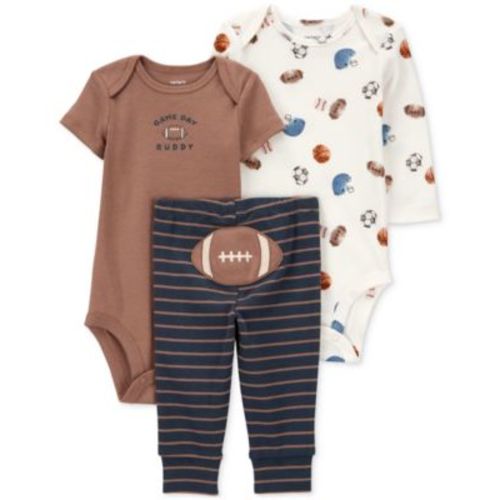 Baby Boys 3-Pc. Cotton Football Little Character Set
