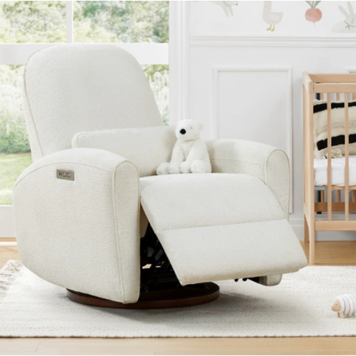 Freya Power Swivel Glider Recliner Nursery Chair - Cream