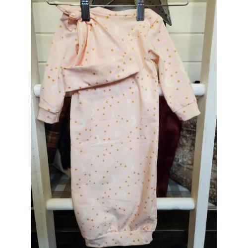 Baby Gown Set - Moon and Stars - DBC Baby Bedding Co