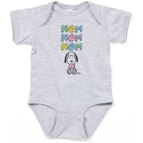 CafePress Snoopy Nomnomnom Cute Infant Bodysuit Baby Romper Dark