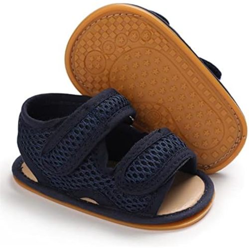 12-18m RVROVIC Baby Boys Girls Sandals Premium Soft Anti-Slip Rubber Sole Infant Summer Outdoor Shoes Toddler First Walkers