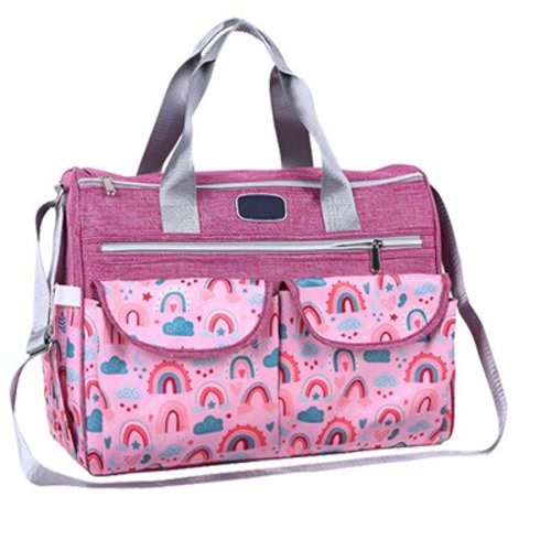 TELOLY Diaper Bag,Fashionable and Elegant Diaper Bag Backpack,Adjustable Buckle Baby Diaper Bag,Red