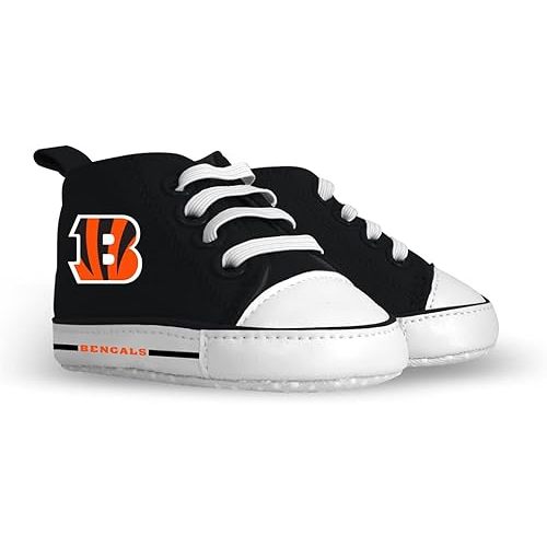 MasterPieces - NFL Baby Pre-Walkers Shoes, Officially Licensed San Francisco 49ers Football, High Top Sneakers, Soft Anti-Slip Soles, Boys and Girls, 0-6 Months