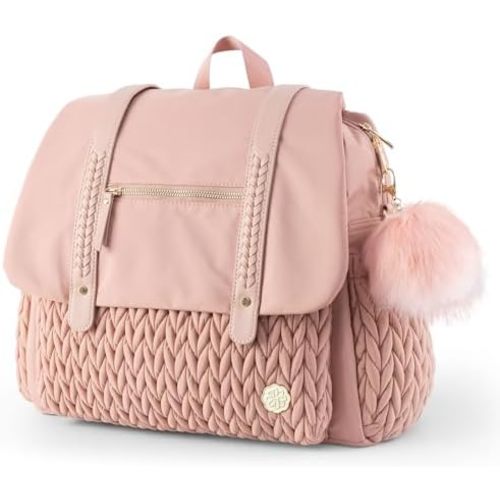 Diaper Bag BackPack Large Capacity Travel Mommy Bag Waterproof and Stylish with Changing Pad Baby Bag for Women and Girls
