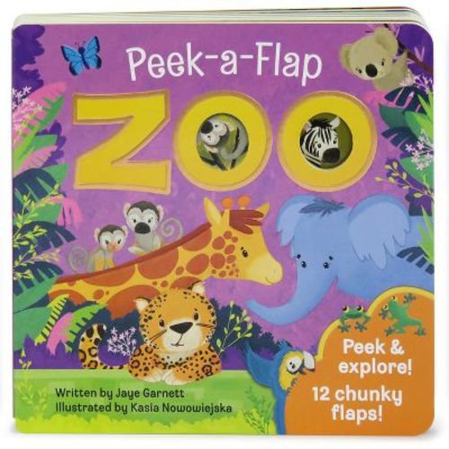 Zoo - (peek A Flap) By Jaye Garnett (board Book)