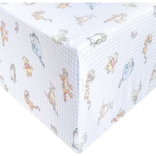 Premium Fitted Knit Crib Sheet/Toddler Sheet Winnie The Pooh & Friends by Copper Pearl
