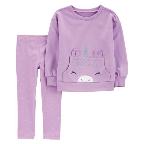 Baby 2-Piece Glitter Unicorn Sweatshirt & Legging Set - Carter's | Carter's