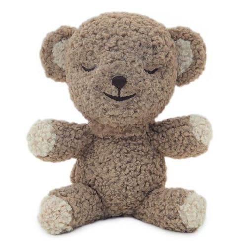 SNOObear White Noise Machine - Cry-Activated Plush Baby Sleep Soother - Cocoa Woolly