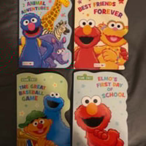 Sesame Street Book Bundle : “Wild Animal Adventures”, “Best Friends Forever”, “T