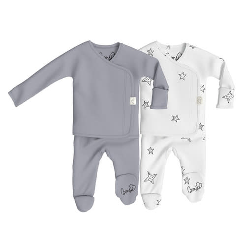 Baby Bundle Footie - Fog & Star Twin Pack | Bonsie