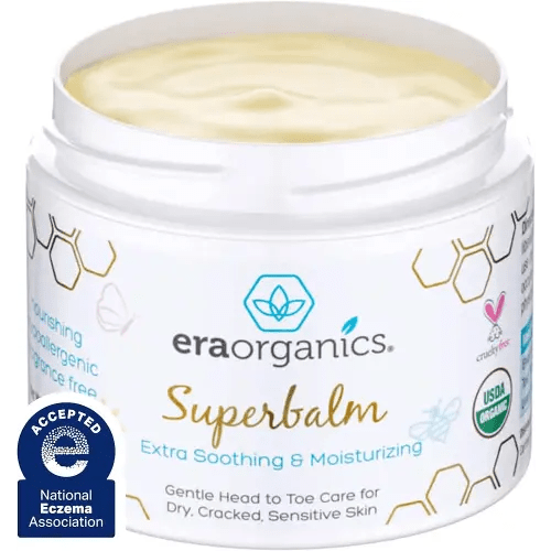 Era Organics Healing Ointment for Babies - USDA Certified Organic Natural Gentle Moisturizer for Sensitive Skin Prone To Baby Eczema, Cradle Cap (Infant Seborrheic Dermatitis), Rashes, Hives & More