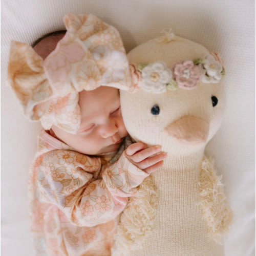 Oversized Topknot | Pastel Bloom – Little and Fern