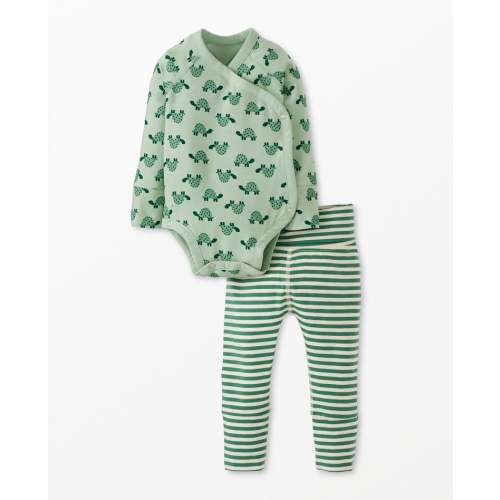 Baby Layette Wrap Top & Wiggle Pants in HannaSoft™ | Hanna Andersson