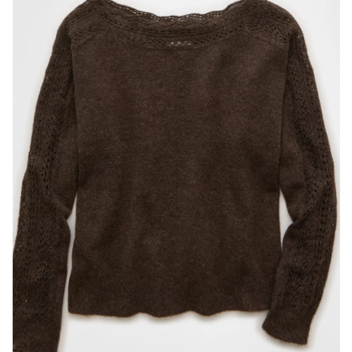 AE Whoa So Soft Lace Sweater