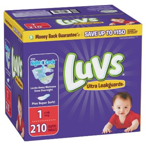 Luvs Disposable Diapers Giant Pack - Size 1 (210ct)