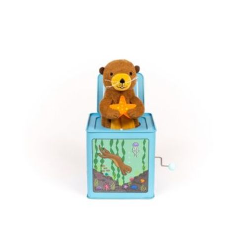 Jack in the Box Toy for Kids with Plush Otter