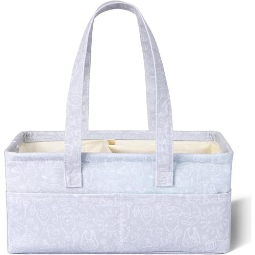 Mr. Pen- Baby Diaper Caddy Organizer, Cute Pattern, Diaper Organizer, Car Diaper Caddy, Baby Caddy Organizer, Portable Diaper Caddy, Diaper Organizer for Changing Table, Baby Organizer for Nursery