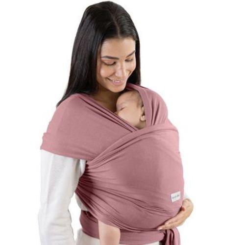 Comfy Cubs Baby Wrap Carrier - Soft & Secure Fit Cotton Blend for Newborn to Toddler - Adjustable, One Size Fits All Toddler Sling - Mauve